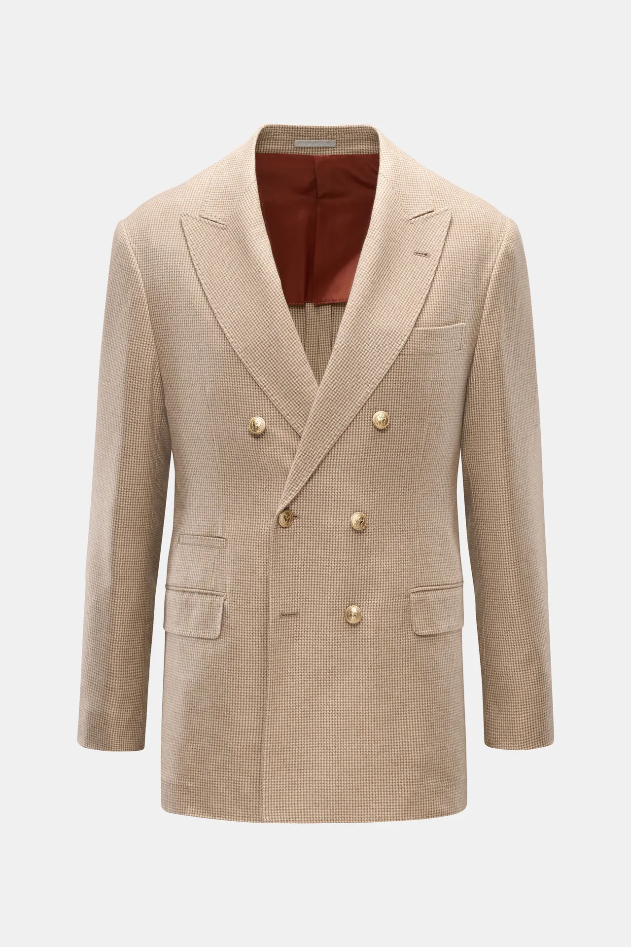 Brunello Cucinelli - Herren - Sakko beige/hellbraun/taupe kariert Brunello Cucinelli - Herren - Sakko beige/hellbraun/taupe kariert