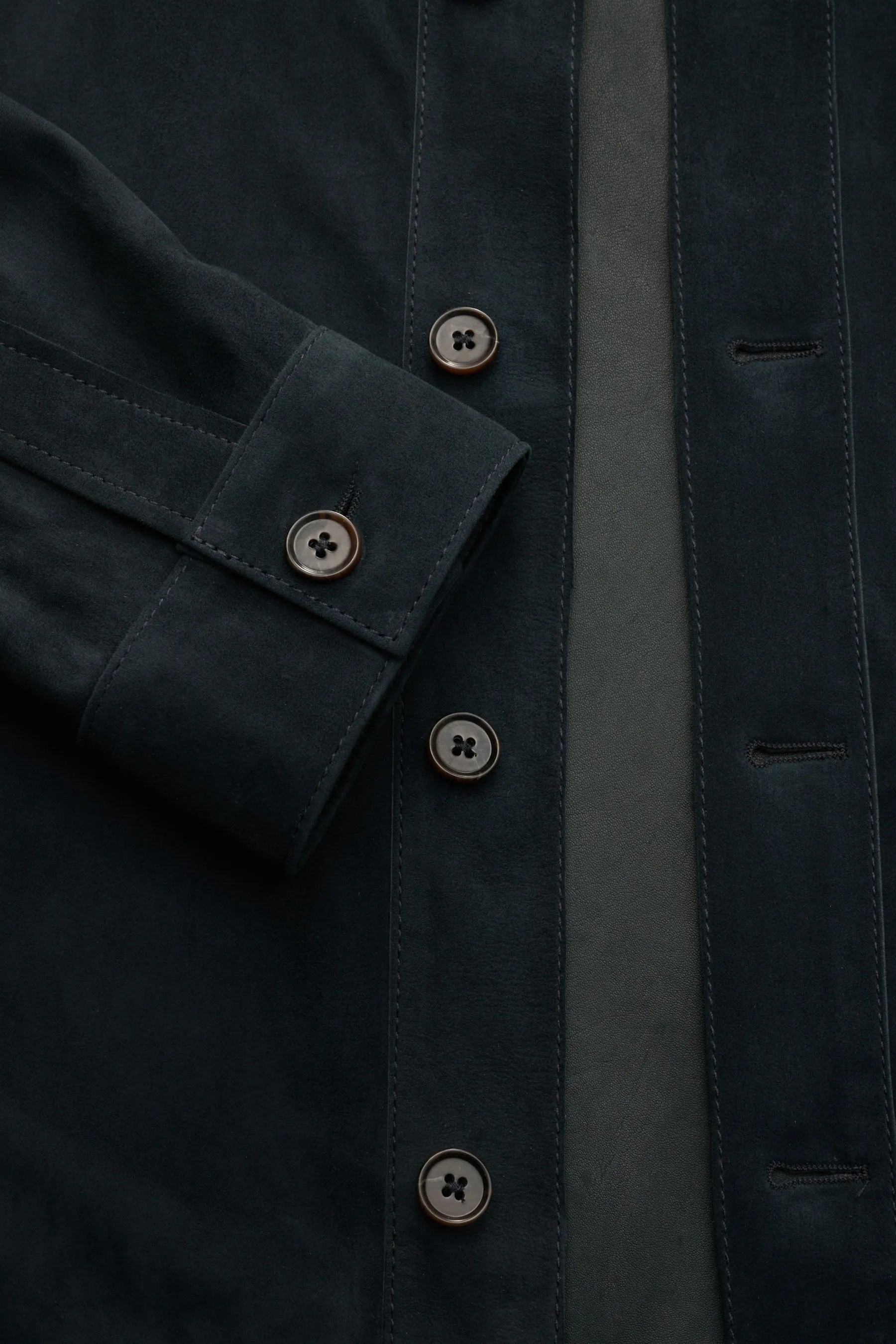 Arma - Herren - Velourslederjacke 'Dillen' dark navy – Bild 4