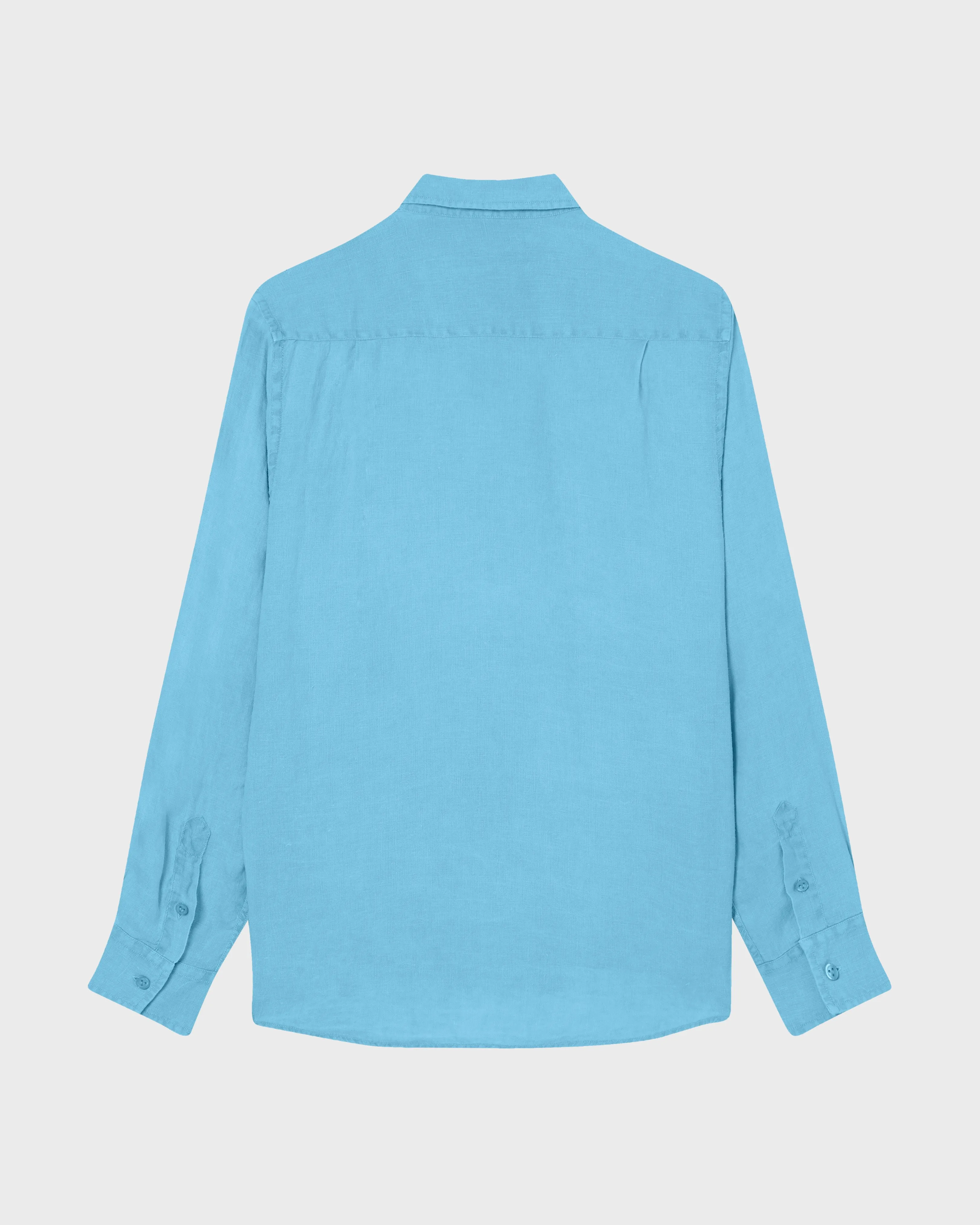 Vilebrequin - Einfarbiges Hemd Aus Leinen Für Herren - Hemd - Caroubis - Blau - Größe XL – Bild 2