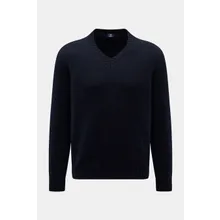 Fedeli - Herren - V-Neck Pullover dark navy Fedeli - Herren - V-Neck Pullover dark navy