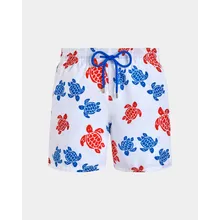 Vilebrequin - Tortues Multicolores Badeshorts Für Herren - Bademode - Moorea - Weiss - Größe L Vilebrequin - Tortues Multicolores Badeshorts Für Herren - Bademode - Moorea - Weiss - Größe L