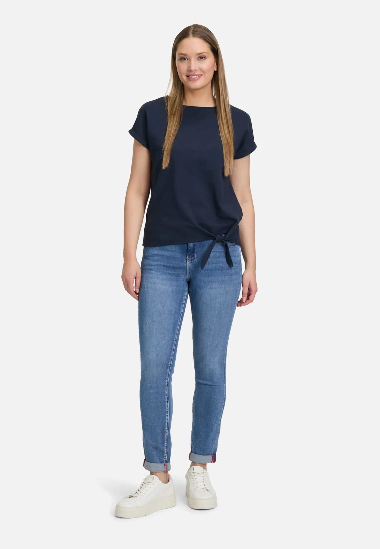 Halbarm-Shirt mit Schleifenknoten – Bild 2