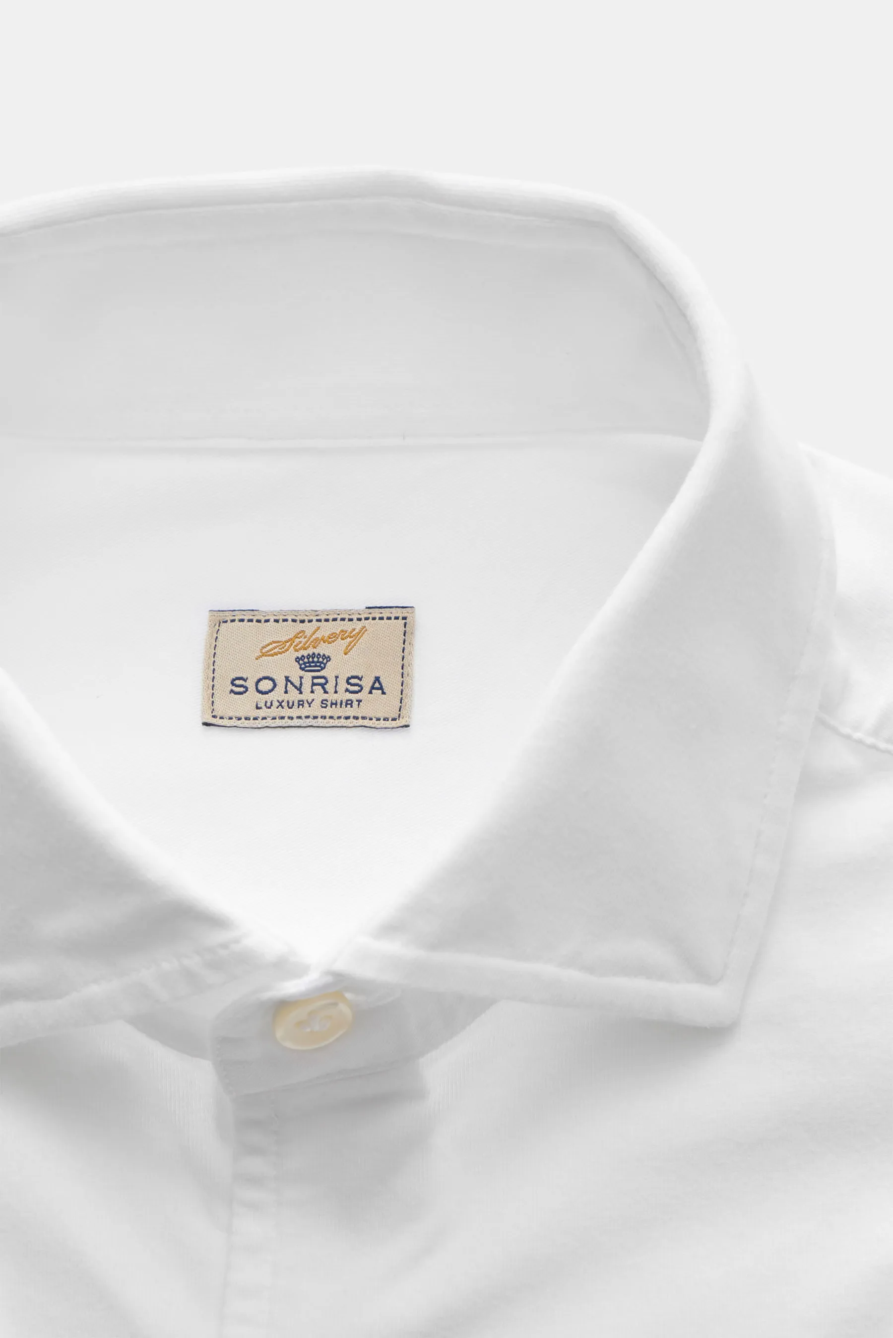 Sonrisa - Herren - Jersey-Hemd Haifisch-Kragen weiß – Bild 2