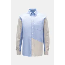 JW Anderson - Herren - Oxfordhemd Button-Down-Kragen hellblau/beige JW Anderson - Herren - Oxfordhemd Button-Down-Kragen hellblau/beige