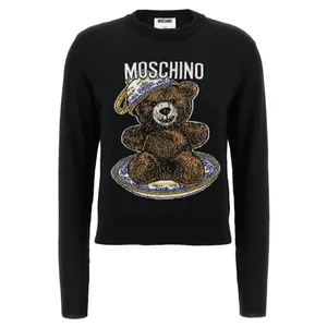 Moschino - Extrafine Virgin Wool Sweater - Größe 40 - schwarz Moschino - Extrafine Virgin Wool Sweater - Größe 40 - schwarz