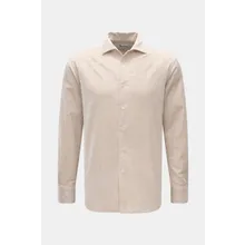 Doppiaa - Herren - Jacquard-Hemd %27Aannacapri%27 Haifisch-Kragen beige gemustert Doppiaa - Herren - Jacquard-Hemd %27Aannacapri%27 Haifisch-Kragen beige gemustert