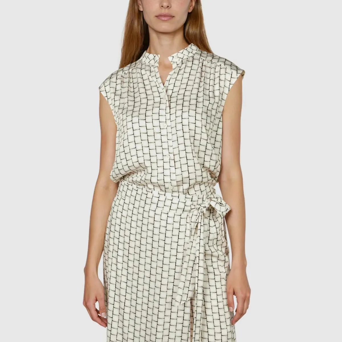 Marc Aurel - Blusentop - Größe 42 - weiß – Bild 4