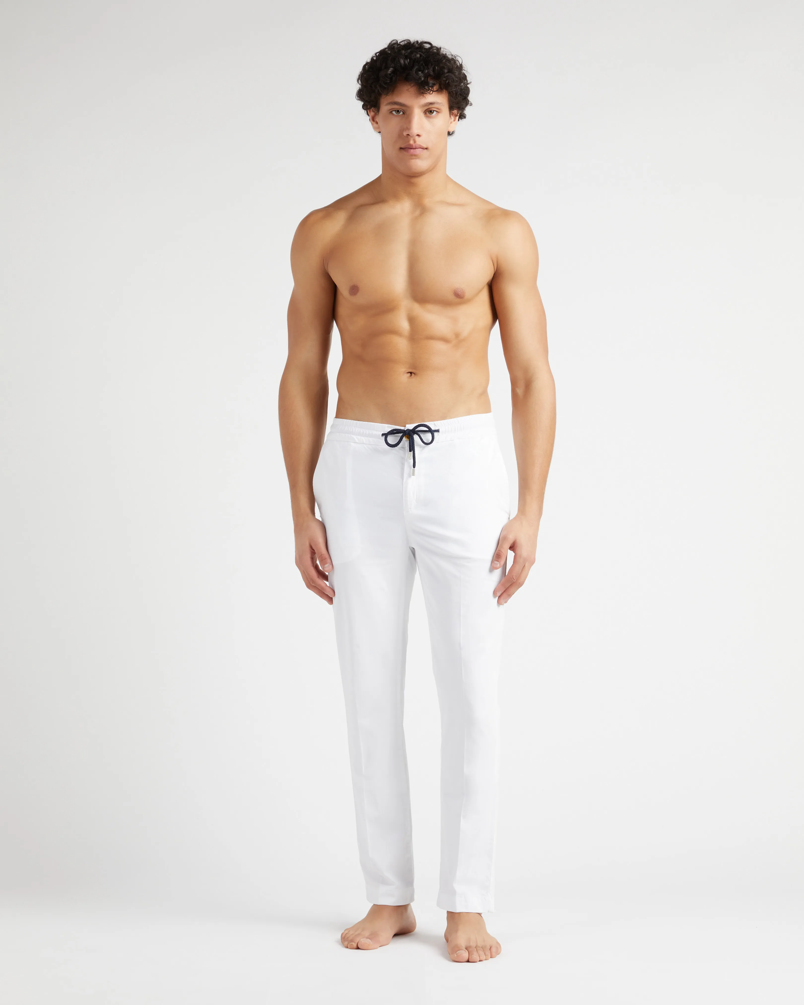 Vilebrequin - Solid Hose Aus Baumwolle Und Tencel Für Herren - Jeanshose - Clemence - Weiss - Größe 38 – Bild 3