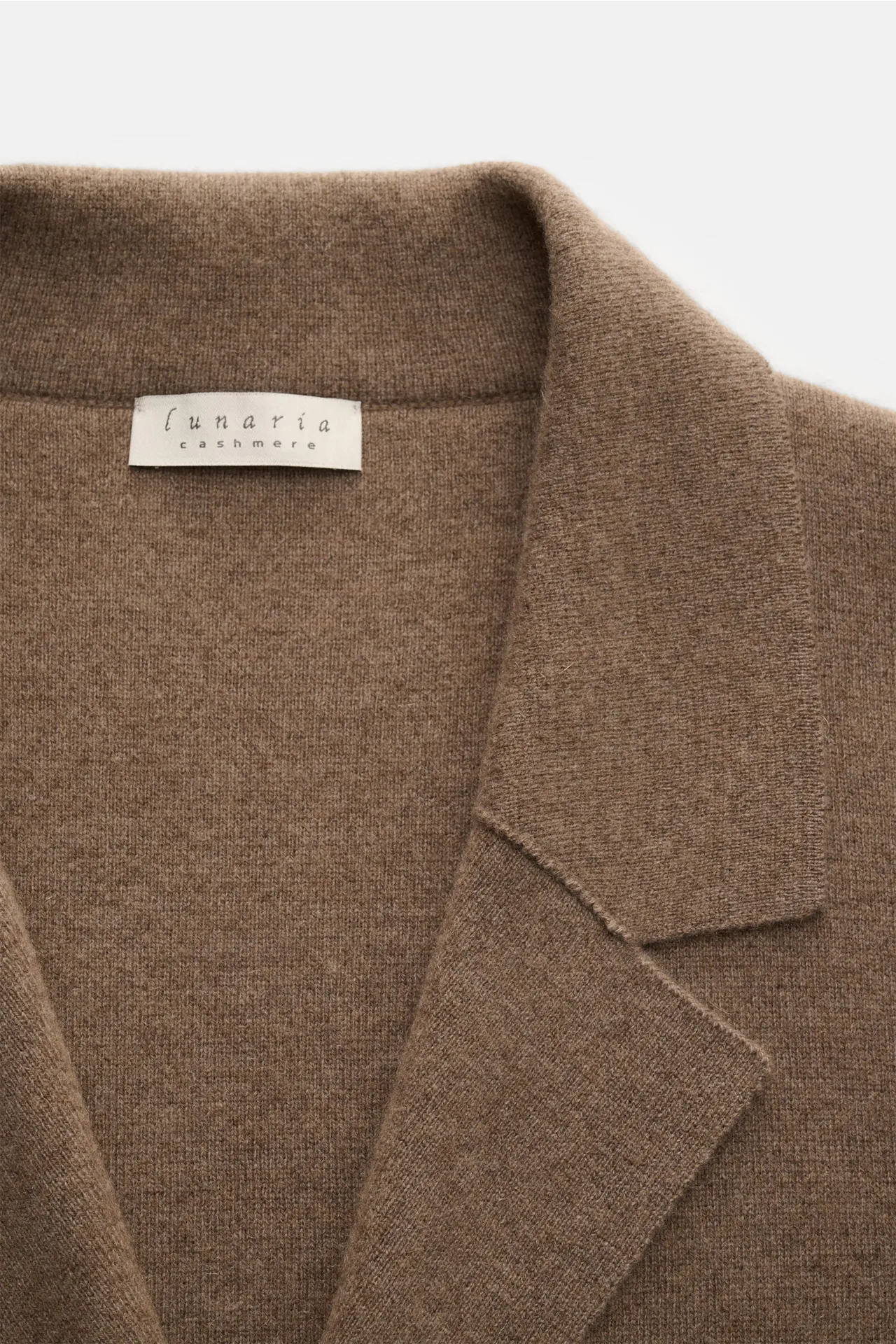 Lunaria Cashmere - Herren - Cashmere Cardigan graubraun meliert – Bild 2