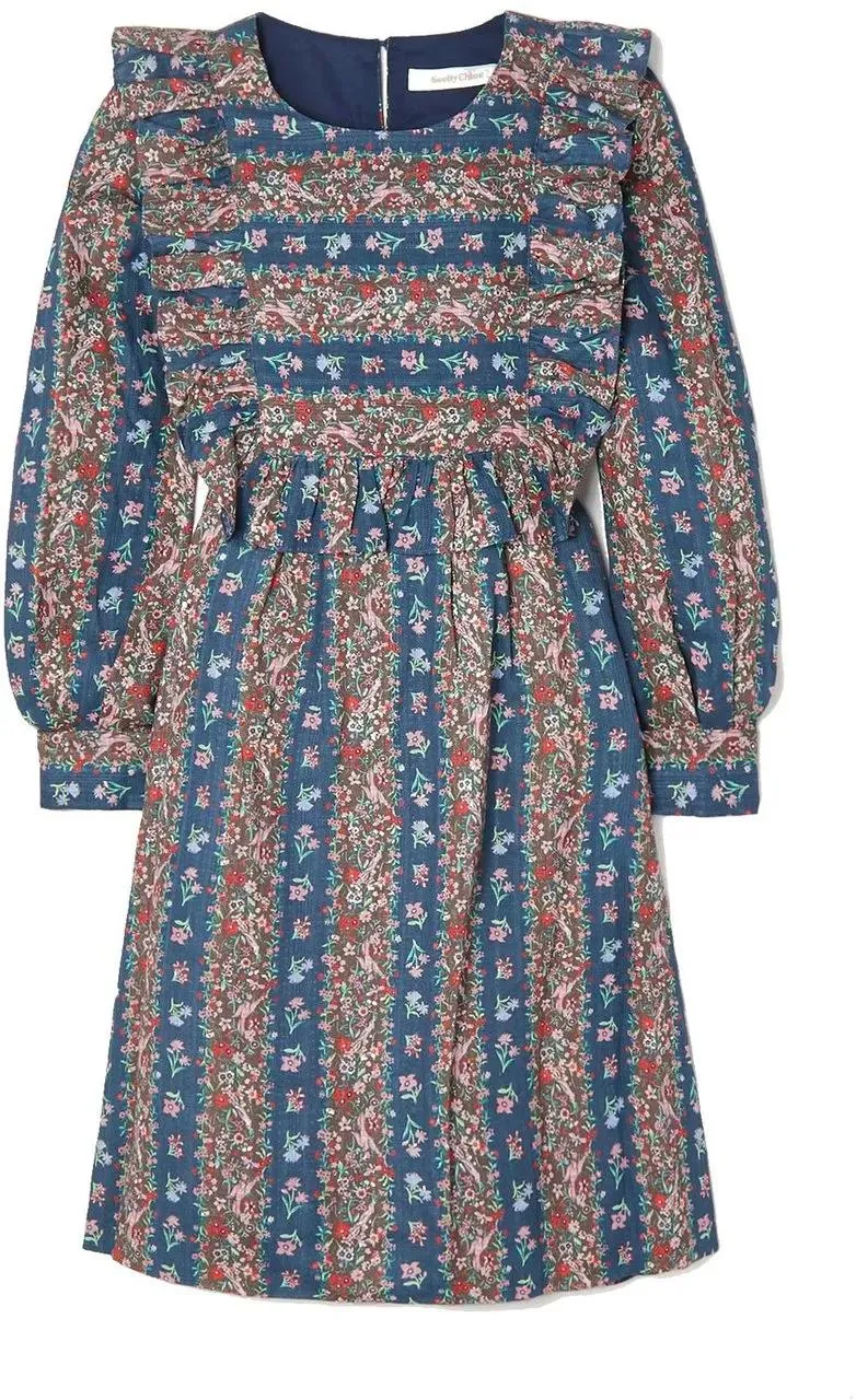 See By Chloé - Floral Print Long Sleeve Shirt In Flax Linen - Größe 42 - bunt – Bild 4