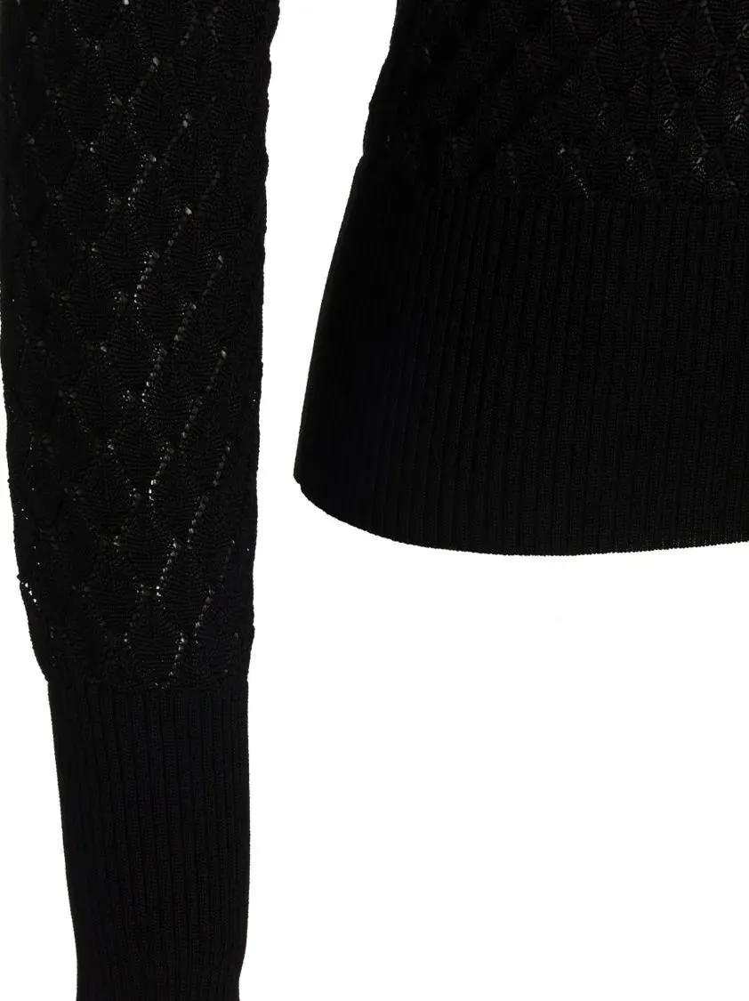 Sapio - Viscose Knit Polo Shirt - Größe 42 - schwarz – Bild 2