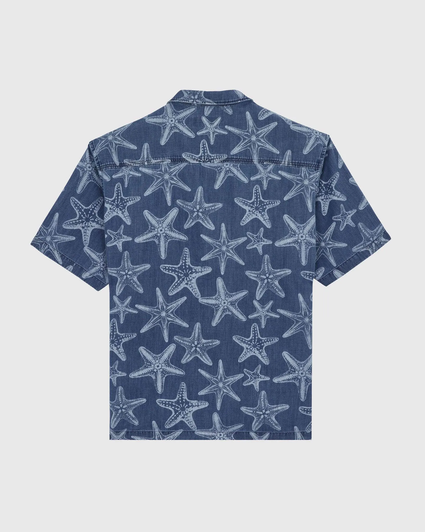 Vilebrequin - Hemd Aus Leichtem Denim Mit Starfish-print - Hemd - Graniers - Blau - Größe M – Bild 2