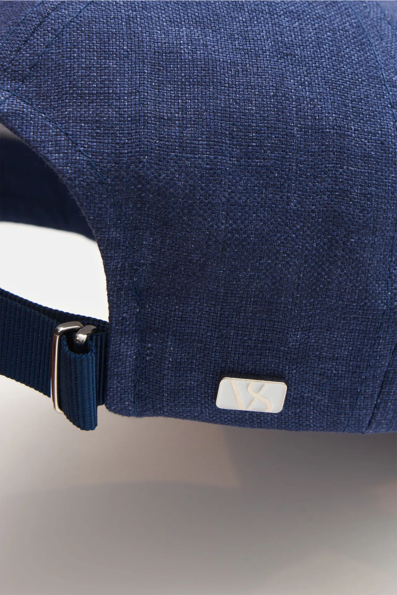 Varsity Headwear - Herren - Leinen Baseball-Cap dunkelblau meliert – Bild 4