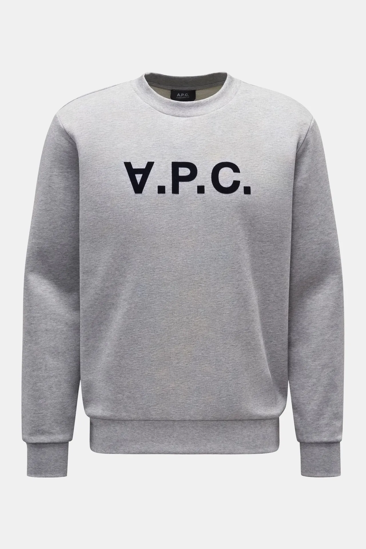 A.P.C. - Herren - Rundhals-Sweatshirt %27Standard Grand VPC%27 grau meliert A.P.C. - Herren - Rundhals-Sweatshirt %27Standard Grand VPC%27 grau meliert