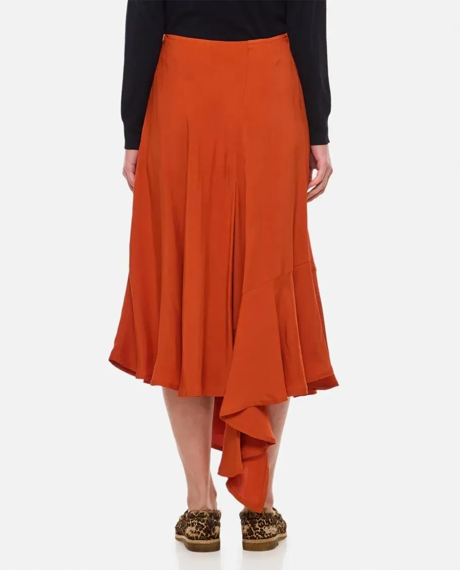 Colville - Voulant Midi Skirt - Größe 38 - orange – Bild 3