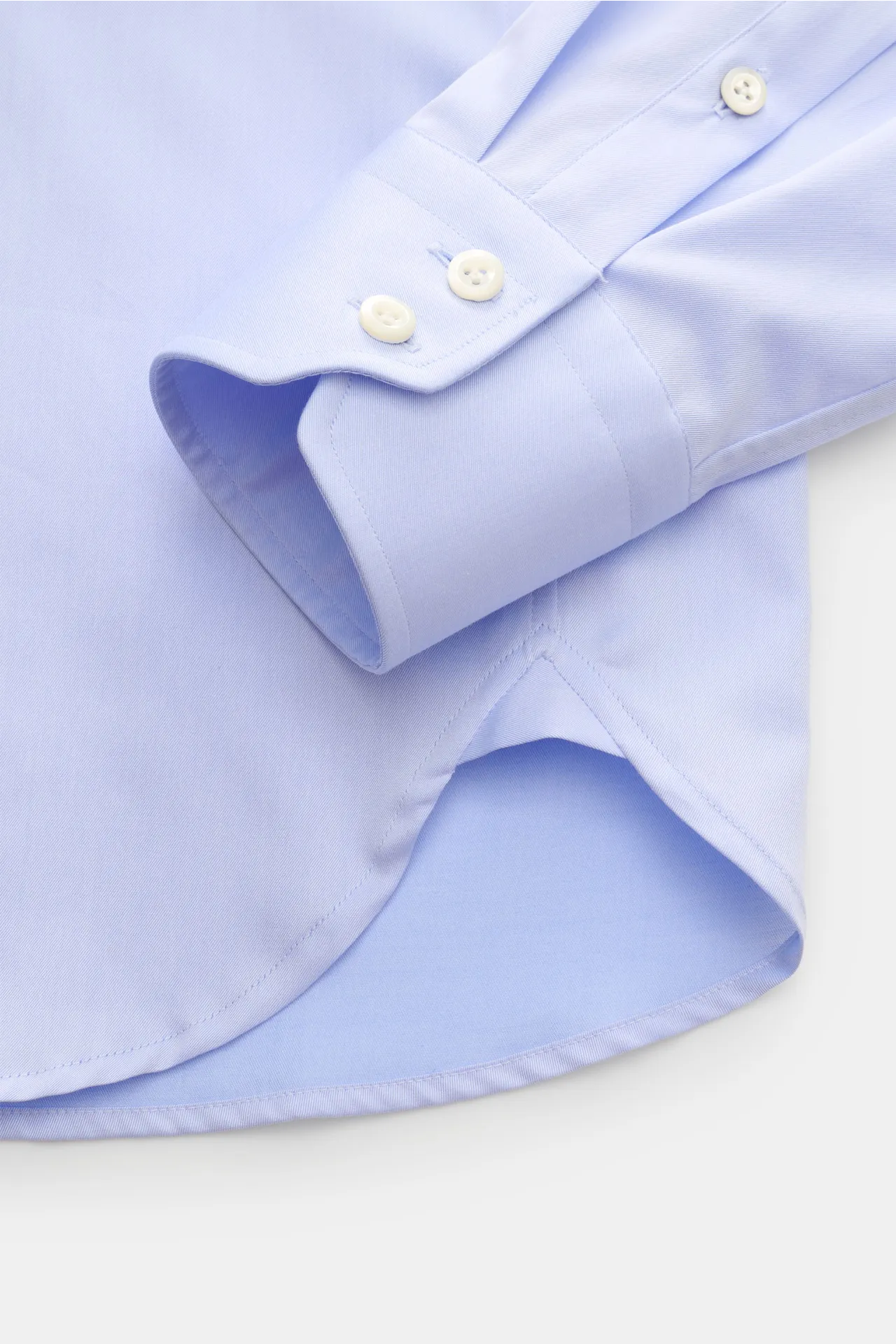 van Laack - Herren - Business Hemd 'Rivara Slim Fit' Haifisch-Kragen hellblau – Bild 3