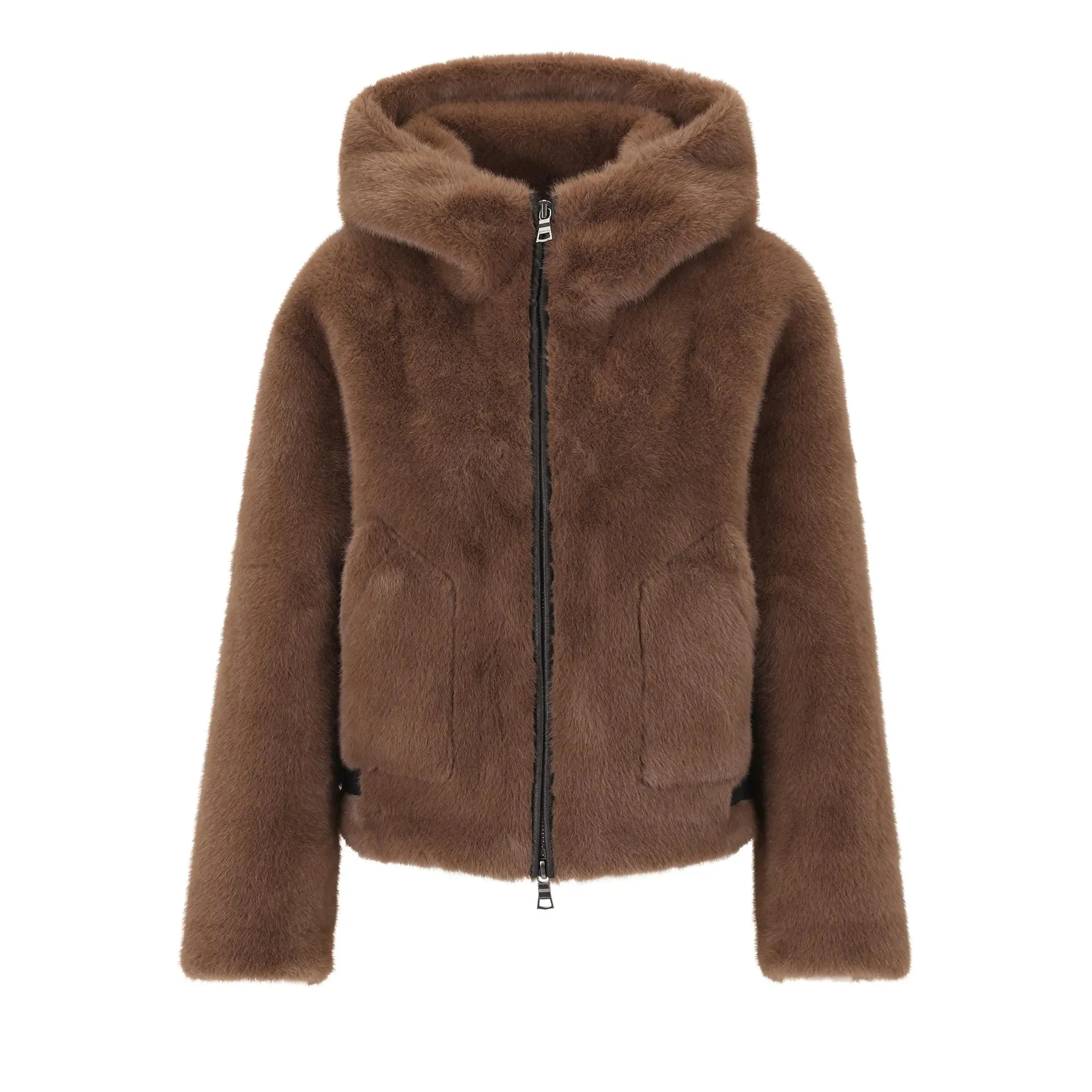 Blonde No8 - Kunstpelz-Jacke ELLE - Größe 42 DAMEN - braun Blonde No8 - Kunstpelz-Jacke ELLE - Größe 42 DAMEN - braun