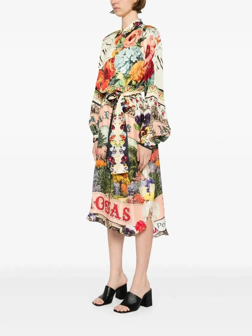 Camilla - Aromatic Amor Midi Dress - Größe L - bunt – Bild 4