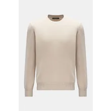 Gran Sasso - Herren - Cashmere Rundhalspullover sand Gran Sasso - Herren - Cashmere Rundhalspullover sand
