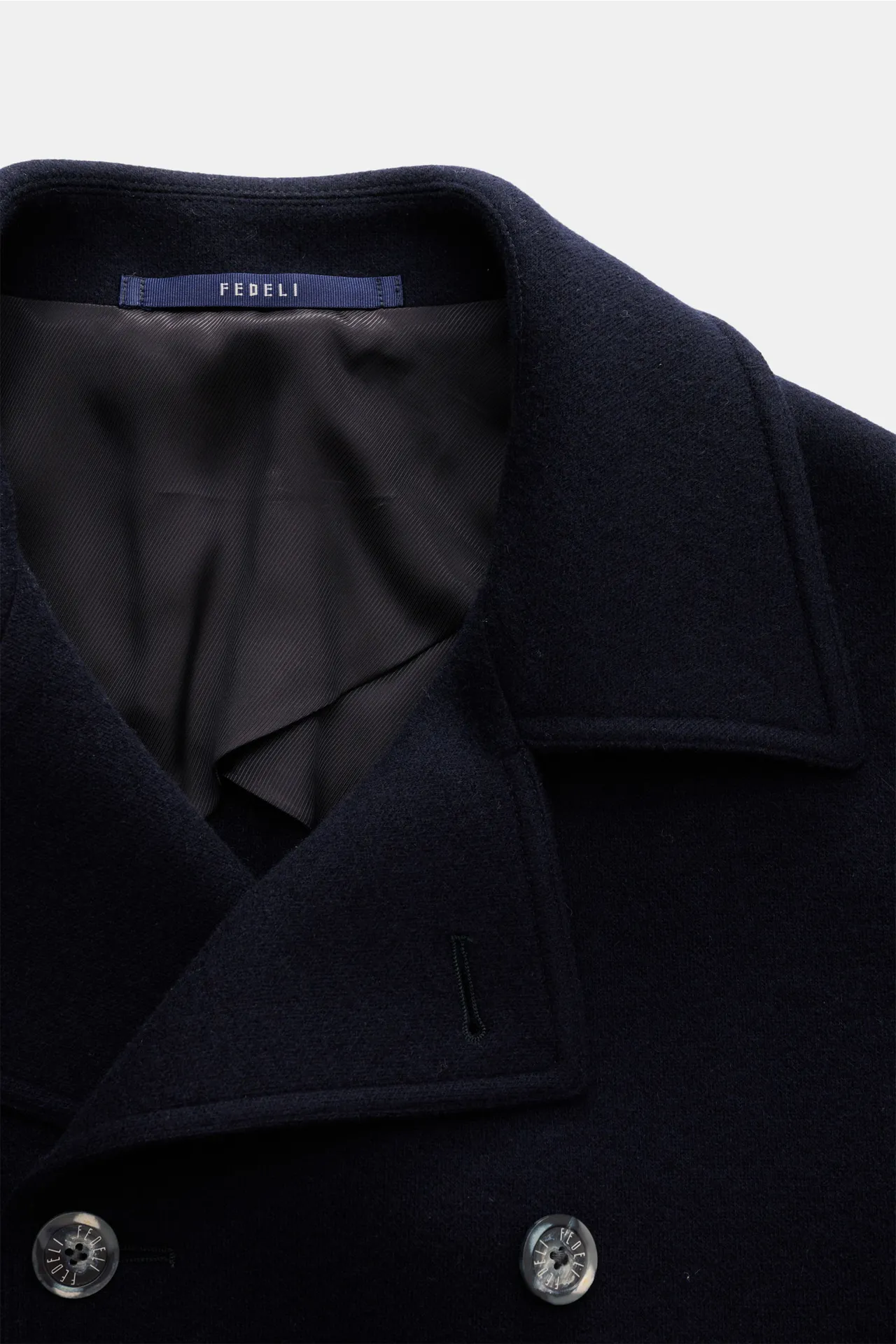 Fedeli - Herren - Cashmere Cabanjacke navy – Bild 3