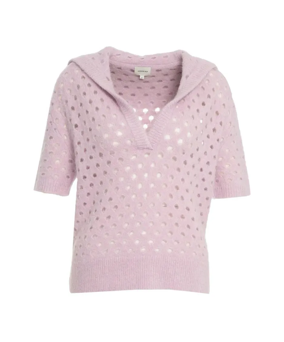 HERSKIND - Bacon%27 Openwork Sweater - Größe XS - pink HERSKIND - Bacon%27 Openwork Sweater - Größe XS - pink