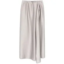 Giorgio Armani - Light Grey Skirt With Ruffled Detailing And Side S - Größe 44 - grau Giorgio Armani - Light Grey Skirt With Ruffled Detailing And Side S - Größe 44 - grau
