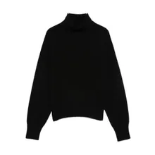 Vanise - High Neck Black Knit Sweater - Größe 44 - schwarz Vanise - High Neck Black Knit Sweater - Größe 44 - schwarz