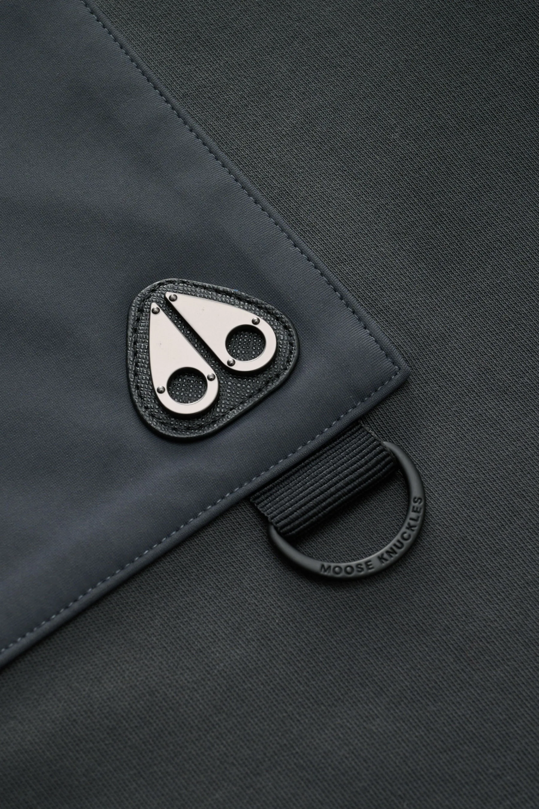 Moose Knuckles - Herren - Rundhals-Sweatshirt 'Dalon Crew' dunkelgrau – Bild 4