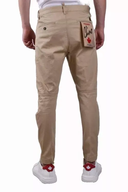Dsquared2 - Desert Tan Color Cotton Trousers - Größe 44 - brown – Bild 3