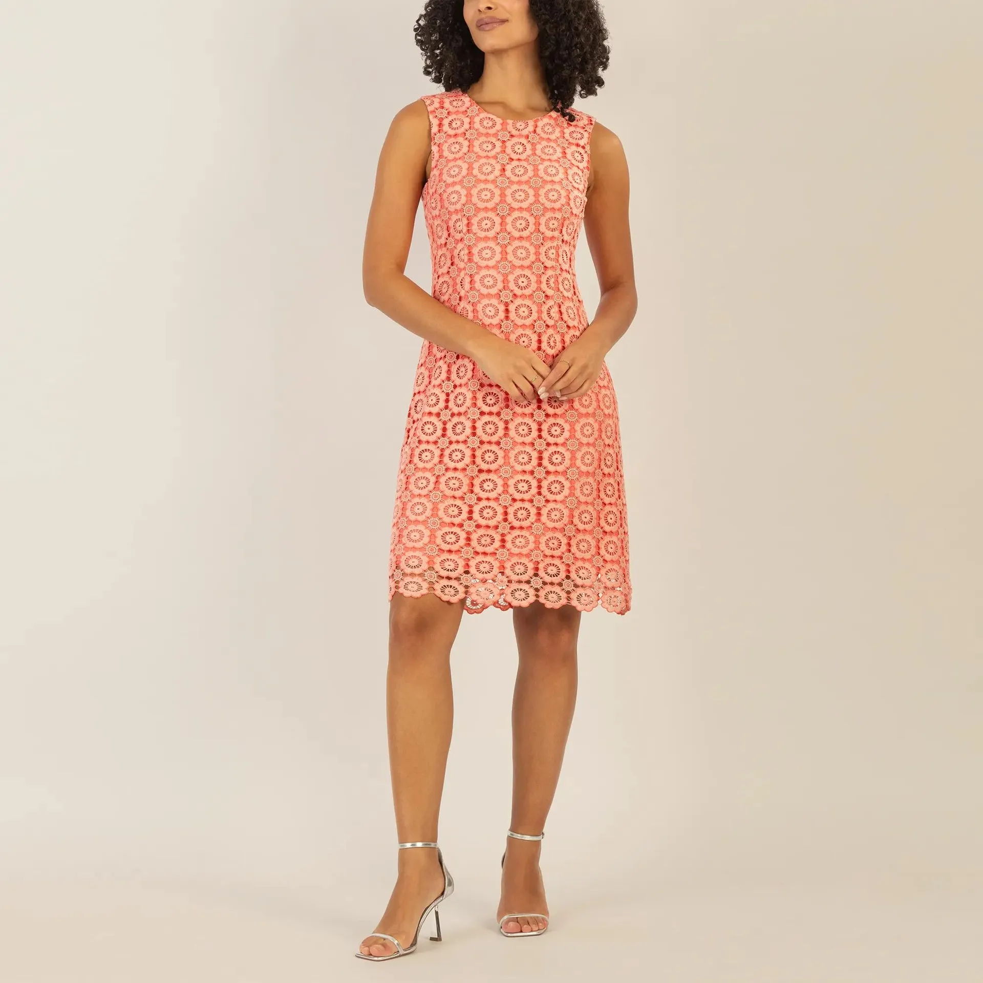 Apart - Spitzenkleid - Größe 40 - korallfarben – Bild 4