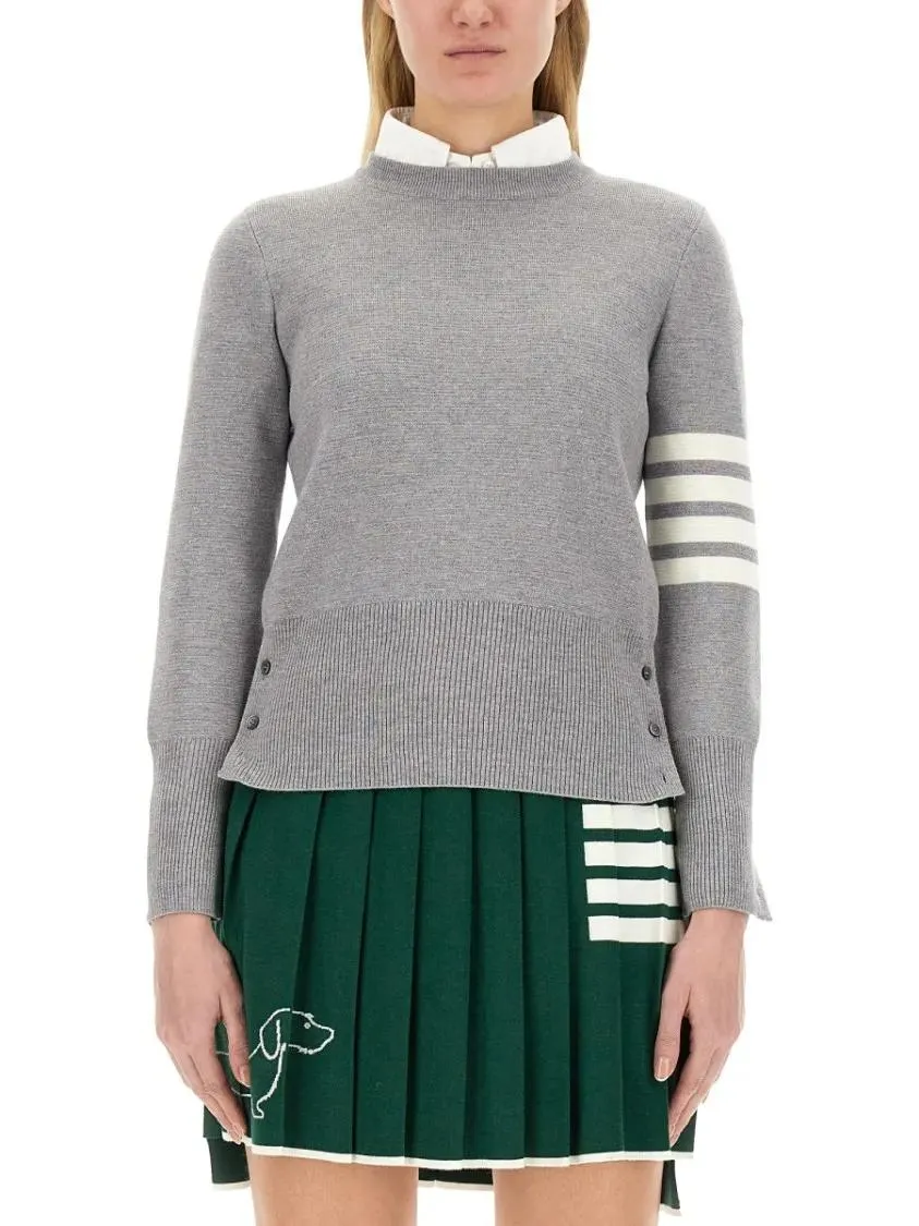 Thom Browne - Merino Wool Sweater - Größe 38 - grau Thom Browne - Merino Wool Sweater - Größe 38 - grau