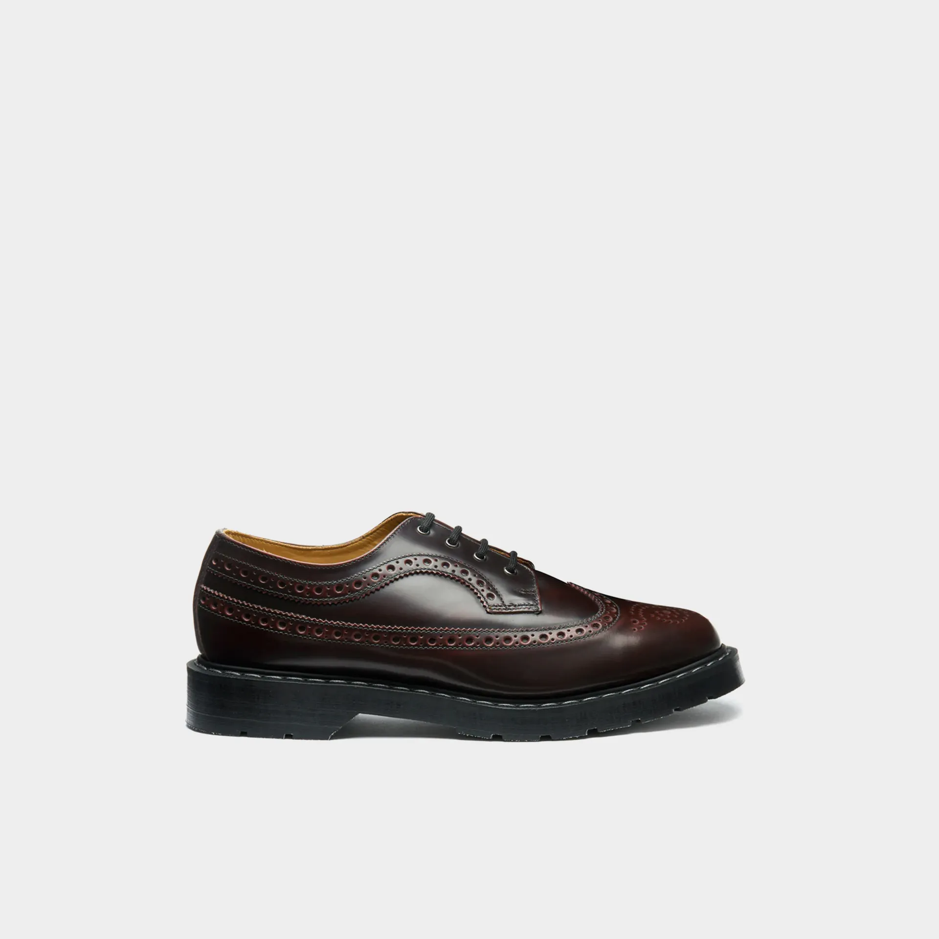 Burgundy Rub-Off 4 Eye American Derby Brogue Shoe Burgundy Rub-Off 4 Eye American Derby Brogue Shoe