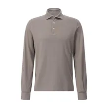 Fedeli - Langarm-Poloshirt aus Baumwolle - Größe 54 - braun Fedeli - Langarm-Poloshirt aus Baumwolle - Größe 54 - braun