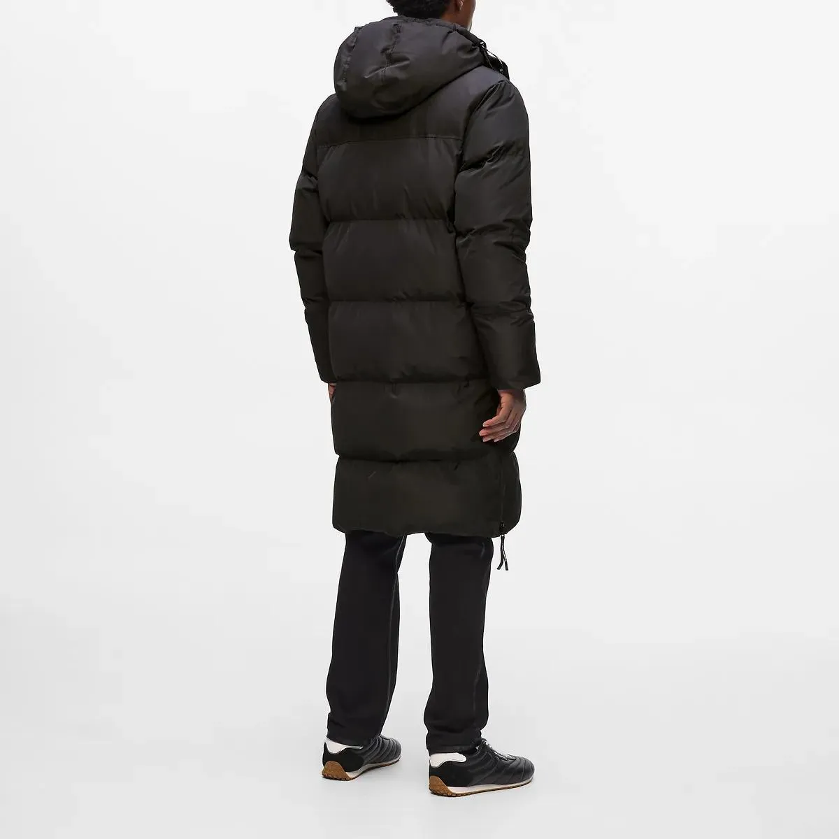 Karl Lagerfeld - Lange Pufferjacke Mantel - Größe M - schwarz – Bild 2