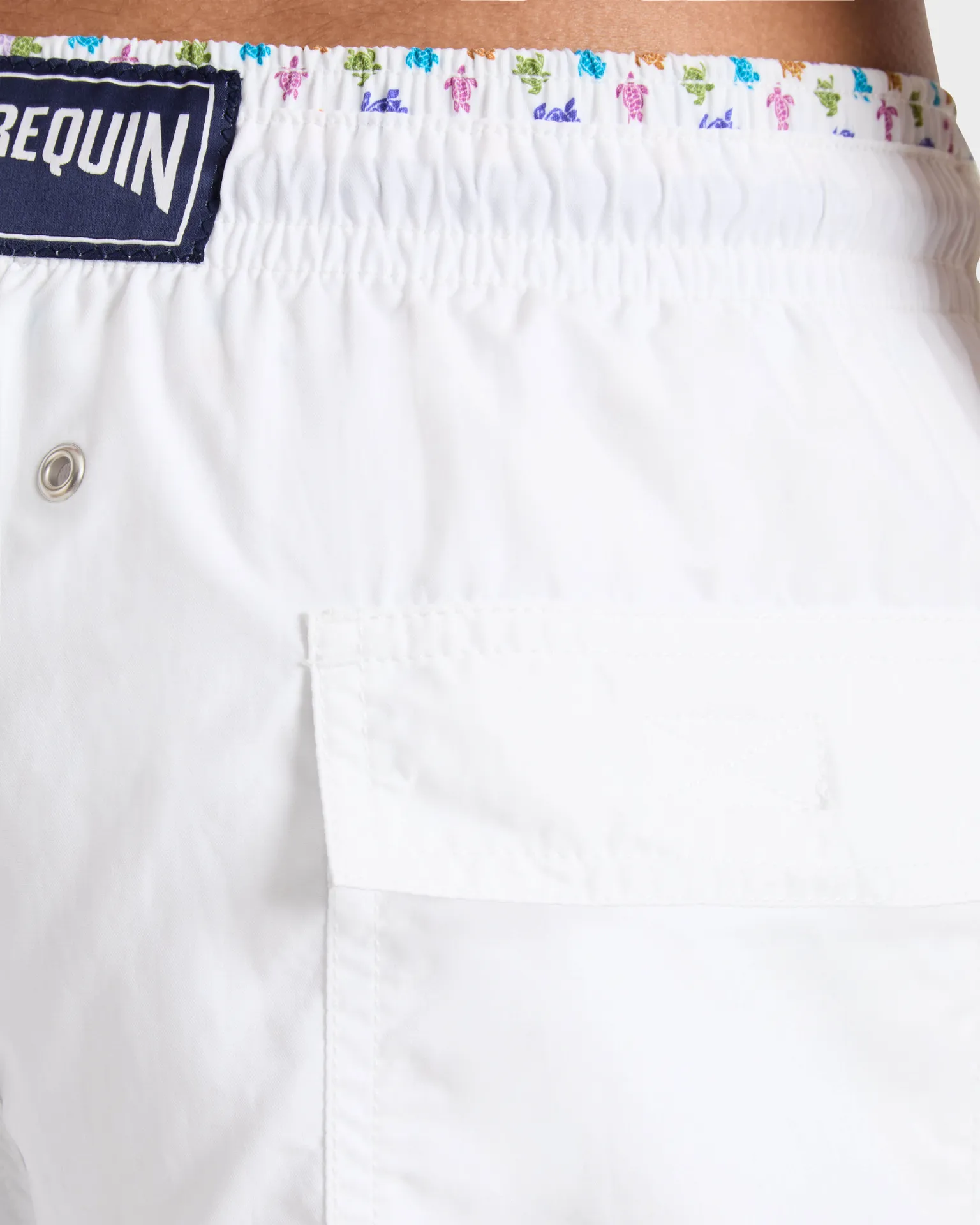 Vilebrequin - Zweifarbige Micro Ronde Des Tortues Badeshorts Für Herren - Bademode - Moka - Weiss - Größe XXXL – Bild 5