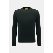 B.F. Knitwear - Herren - Merino Rundhalspullover dunkelgrün B.F. Knitwear - Herren - Merino Rundhalspullover dunkelgrün