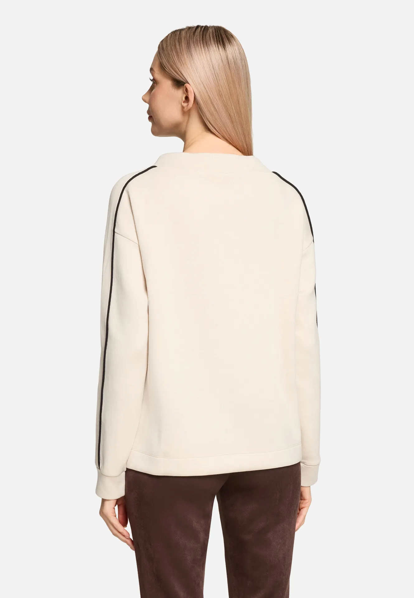 Sweatshirt mit Stehkragen Sweatshirt mit Stehkragen