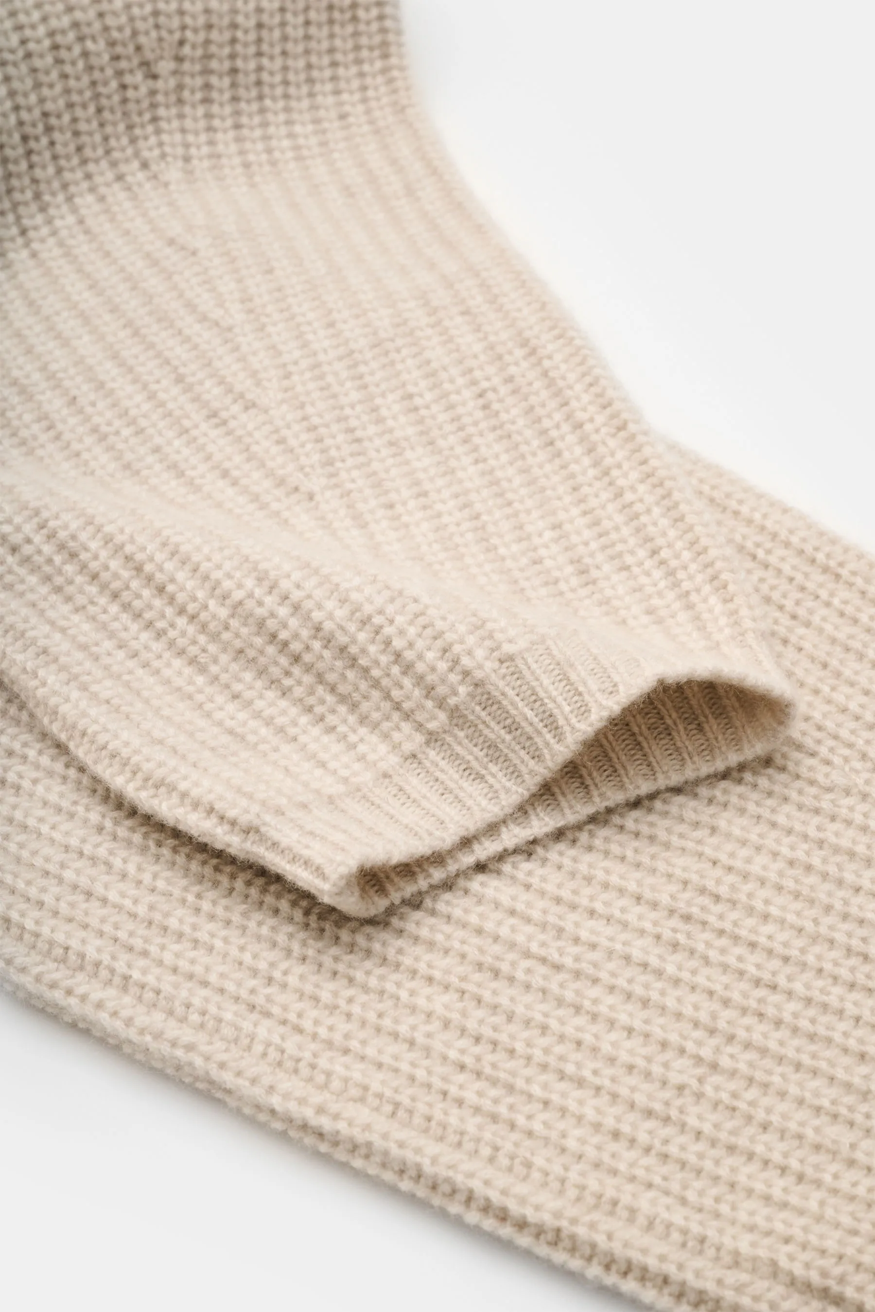 Lisa Yang - Herren - Cashmere Schal 'Marseille' sand – Bild 3