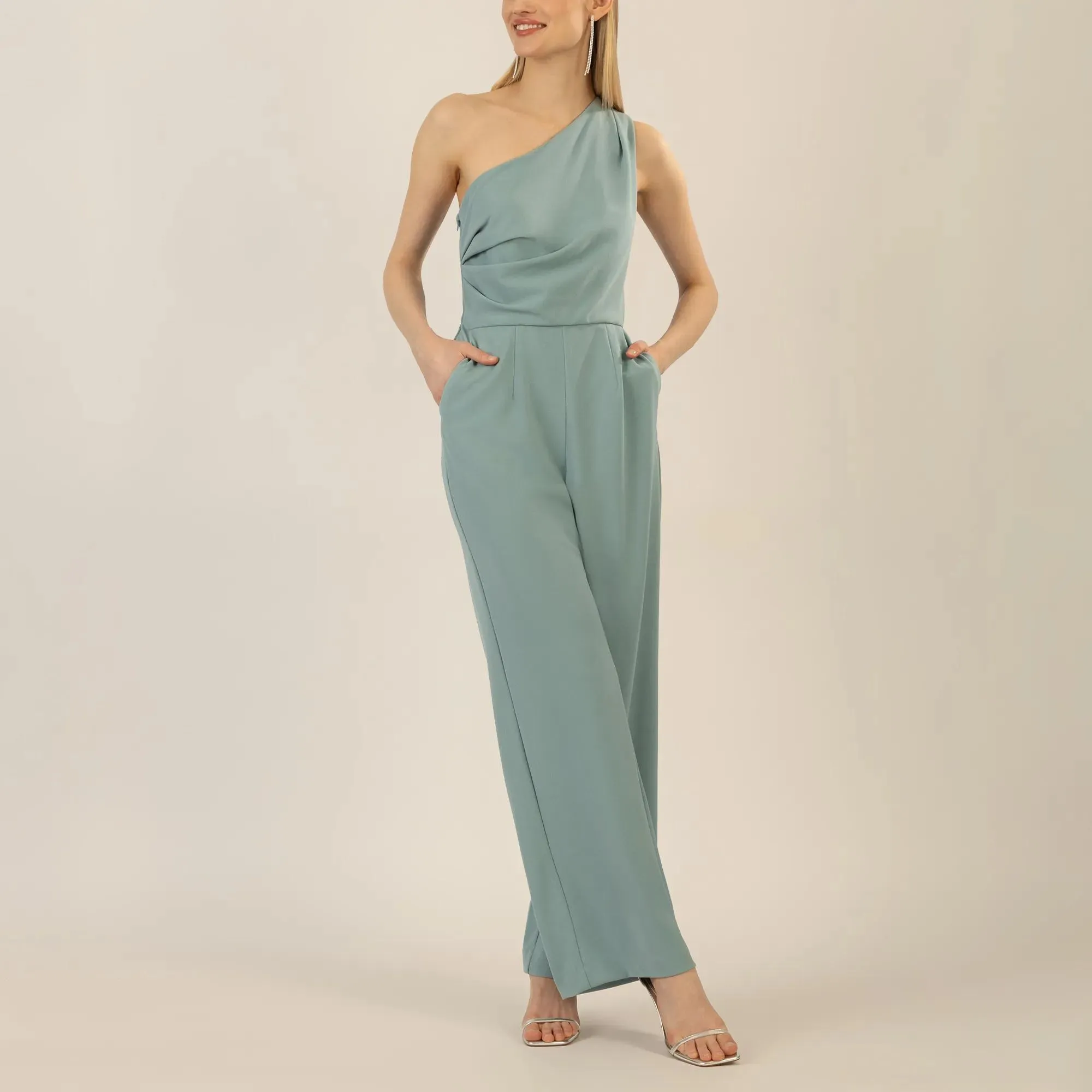 Apart - One-Shoulder Overall - Größe 40 - grün – Bild 4