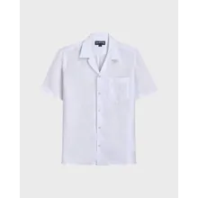 Vilebrequin - Solid Bowling-hemd Aus Leinen Für Herren - Hemd - Charli - Weiss - Größe L Vilebrequin - Solid Bowling-hemd Aus Leinen Für Herren - Hemd - Charli - Weiss - Größe L