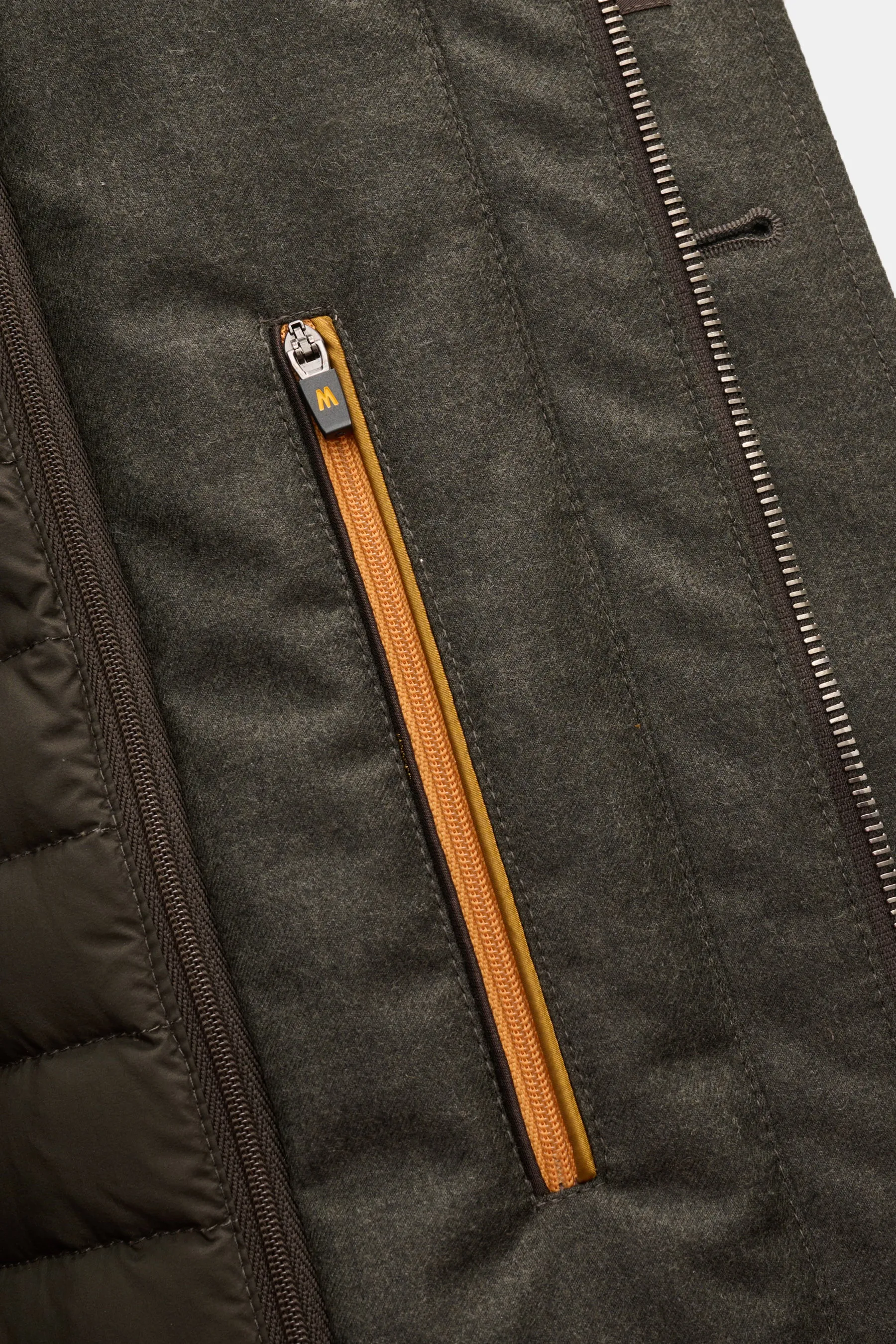 Moorer - Herren - Daunenjacke 'Isac' oliv meliert – Bild 7