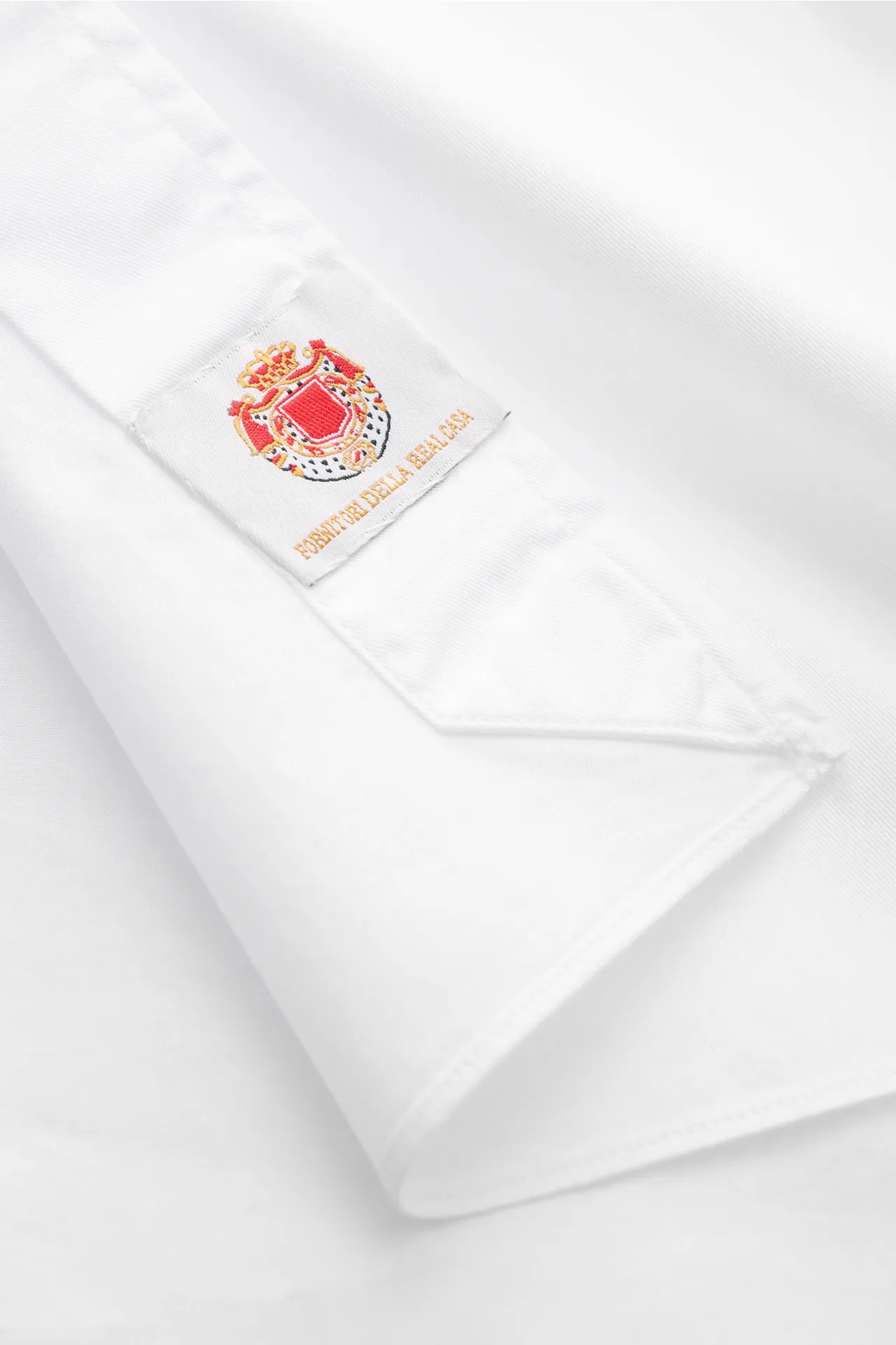 Borrelli - Herren - Casual Hemd 'Ettore' Haifisch-Kragen weiß – Bild 5