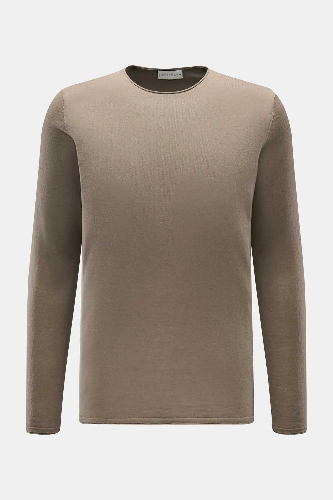 Kiefermann - Herren - Merino Feinstrick-Pullover %27Benjaminn%27 taupe Kiefermann - Herren - Merino Feinstrick-Pullover %27Benjaminn%27 taupe