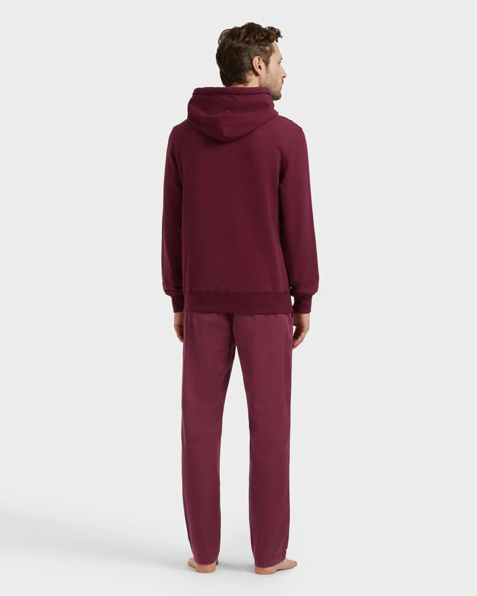 Vilebrequin - Solid Kapuzensweatshirt Aus Baumwolle Für Herren - Sweatshirt - Martino - Rot - Größe M – Bild 4