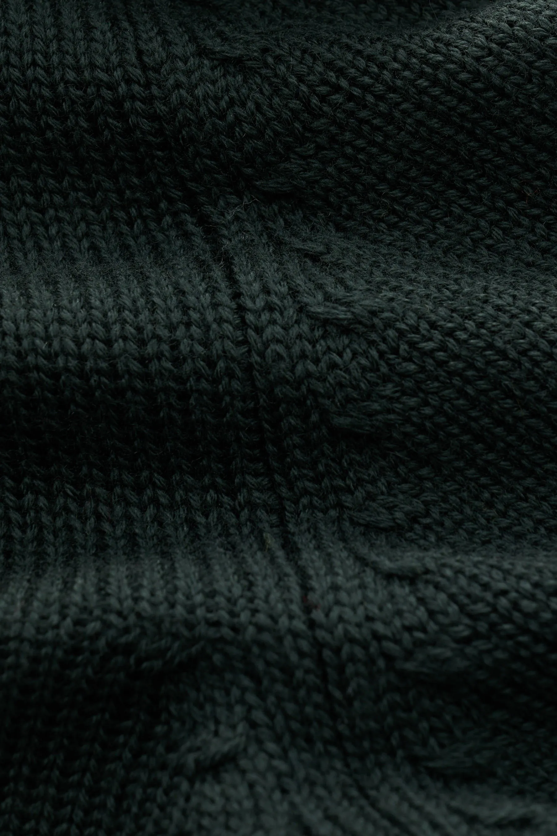 B.F. Knitwear - Herren - Merino Strickjacke dunkelgrün – Bild 5