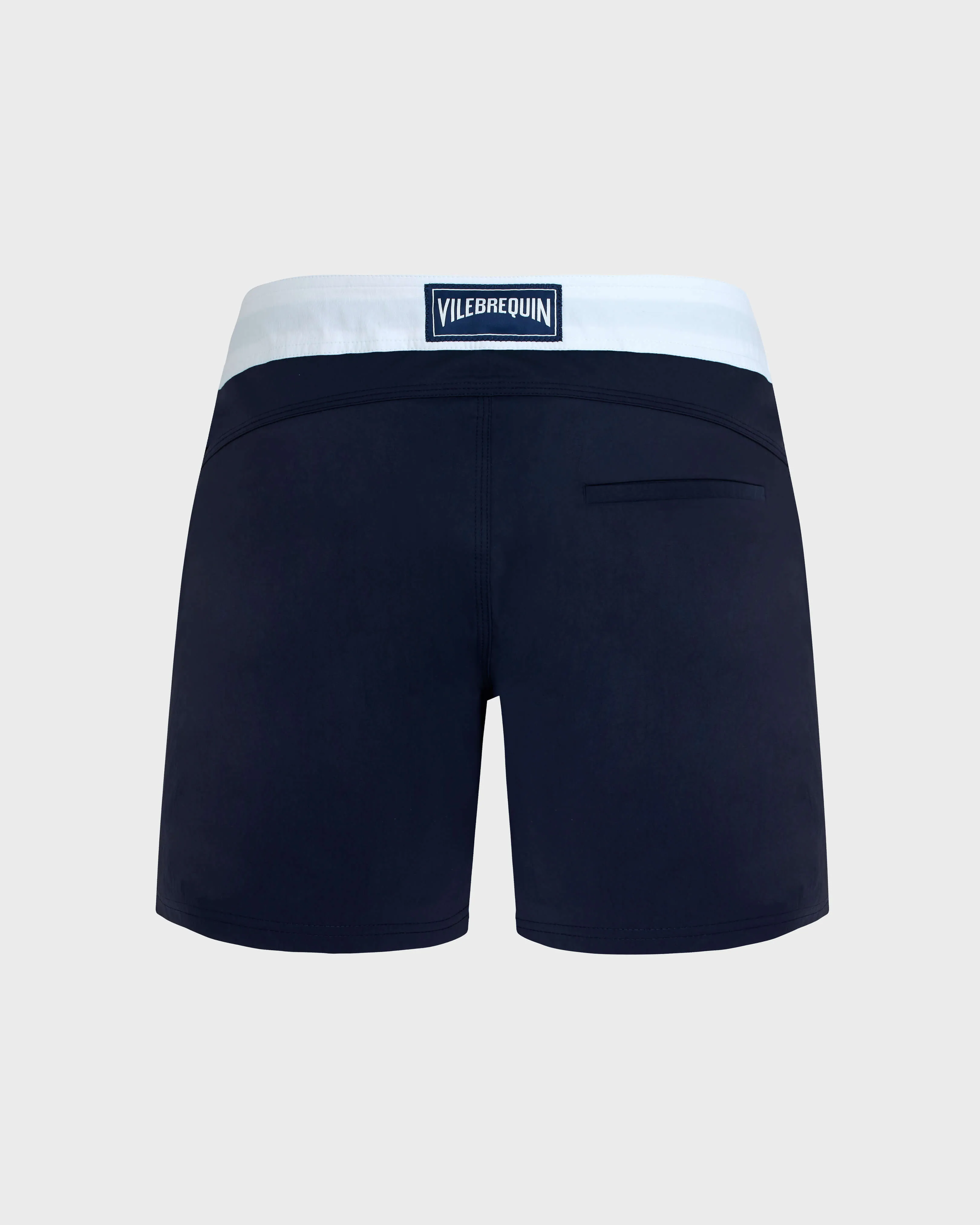 Vilebrequin - Color Block Stretch-badeshorts Mit Flachem Bund Für Herren - Bademode - Merle - Blau - Größe L – Bild 2