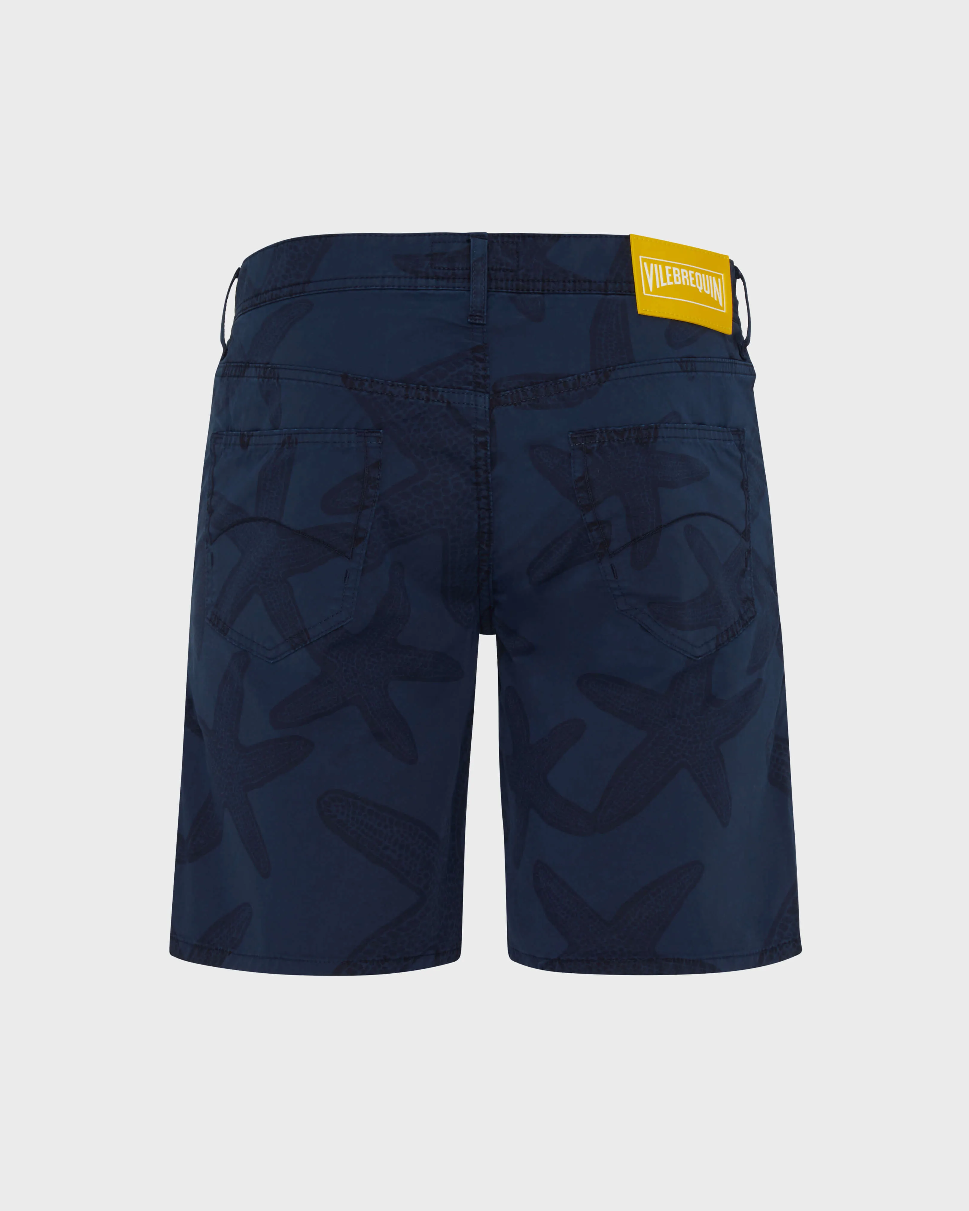 Vilebrequin - Gabardine-bermudashorts Mit Starfish Darkening-print Für Herren - Bermuda - Garonne - Blau - Größe 34 – Bild 2