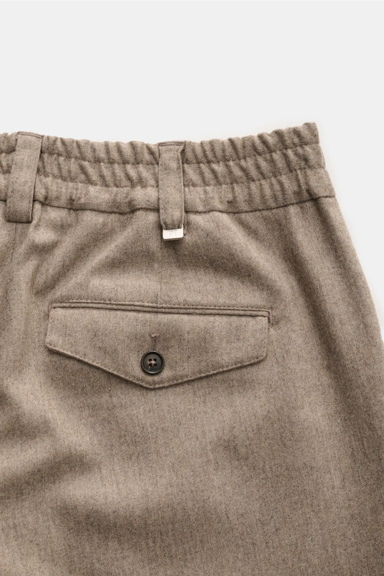PT Torino - Herren - Woll-Jogpants 'The Rebel' beige meliert – Bild 3