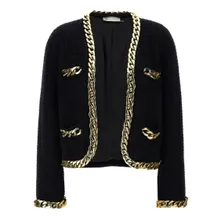 Tory Burch - %27Kendra Chain%27 Blazer - Größe XS - schwarz Tory Burch - %27Kendra Chain%27 Blazer - Größe XS - schwarz