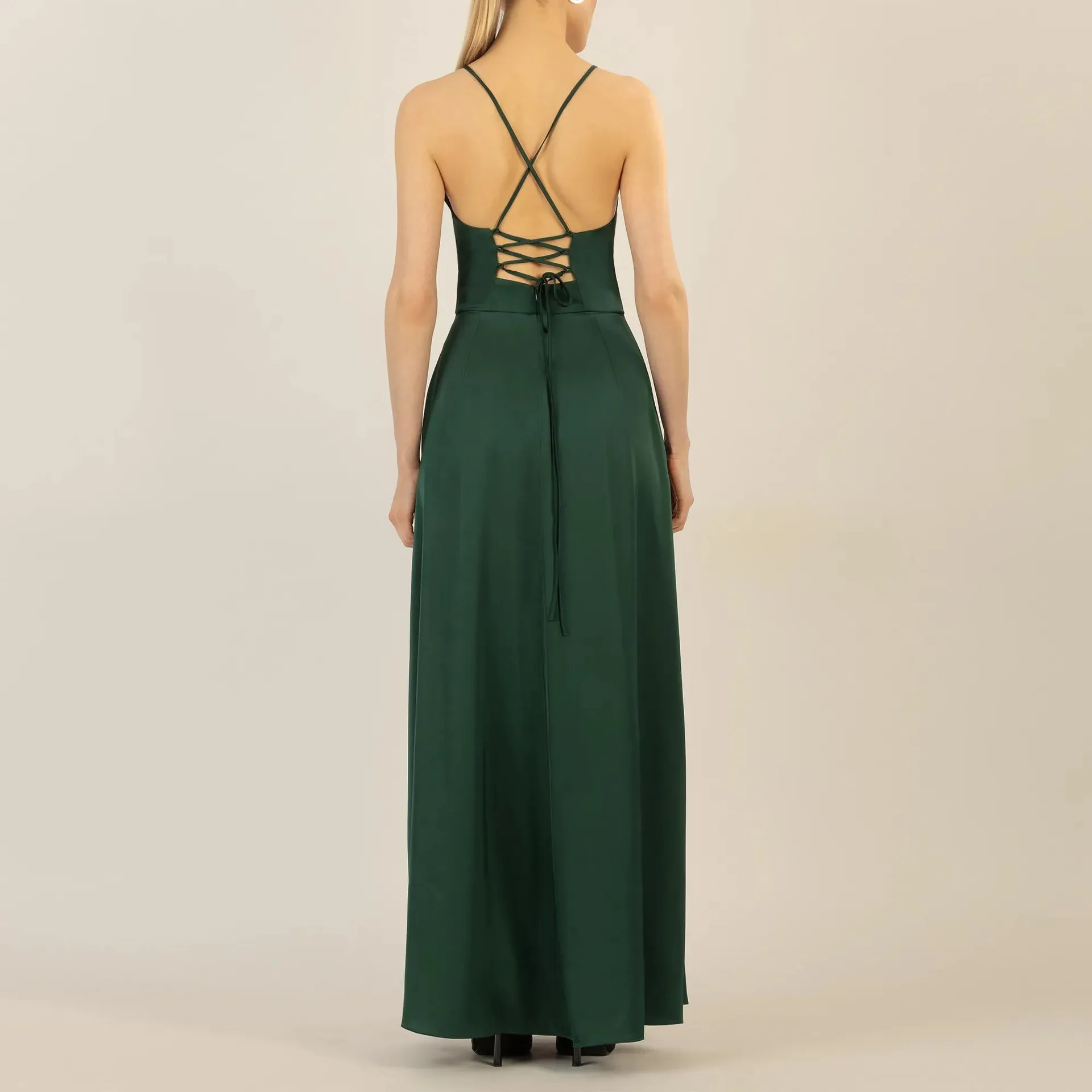 Apart - Satin-Abendkleid - Größe 38 - grün – Bild 2